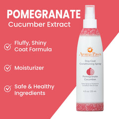 4.5 Oz. Dog Coat Spray Pomegranate Cucumber