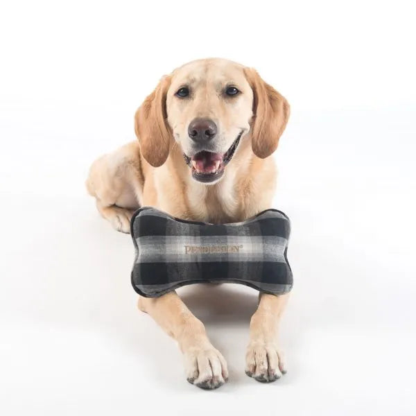 Pendleton Plaid Bone Dog Toy