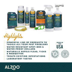 ALZOO™ Plant-Based Flea & Tick Repellent Squeeze-On for Dogs