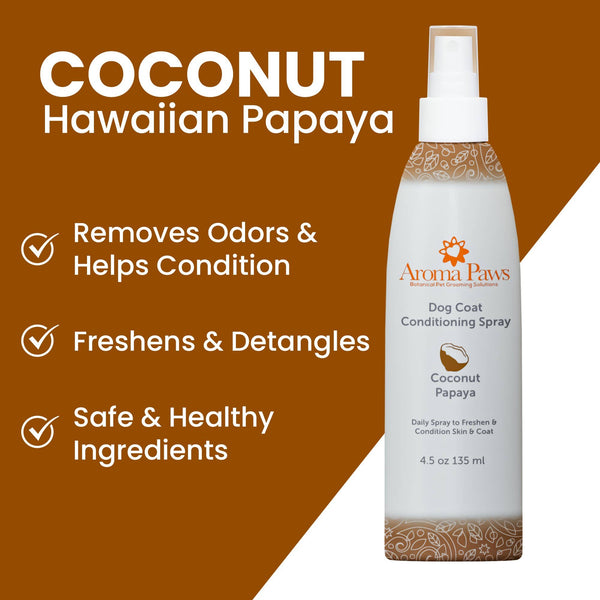 4.5 Oz. Dog Coat Spray Coconut Papaya