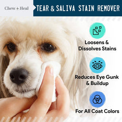 Tear Stain Remover for Dogs & Cats| Chew + Heal