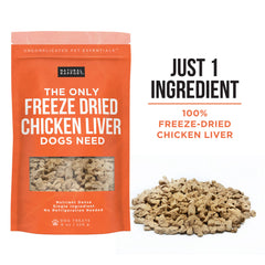 The Only Freeze Dried Chicken Liver Dogs Need