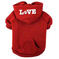 FASHION PET Love That Hoodie Red