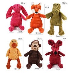 "Adorable and Durable: Animal-Shaped Plush Dog Toys – Squeaky, Chew-Resistant, and Perfect for Small to Large Pups. Elevate Your Pets' Playtime with Quality Accessories!"