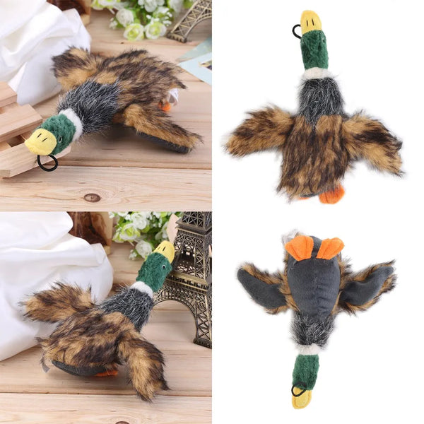 "Irresistible Fun for Furry Friends: Hot Sale Cute Squeaking Duck Dog Toy – Plush Puppy Delight with Chewy Satisfaction."