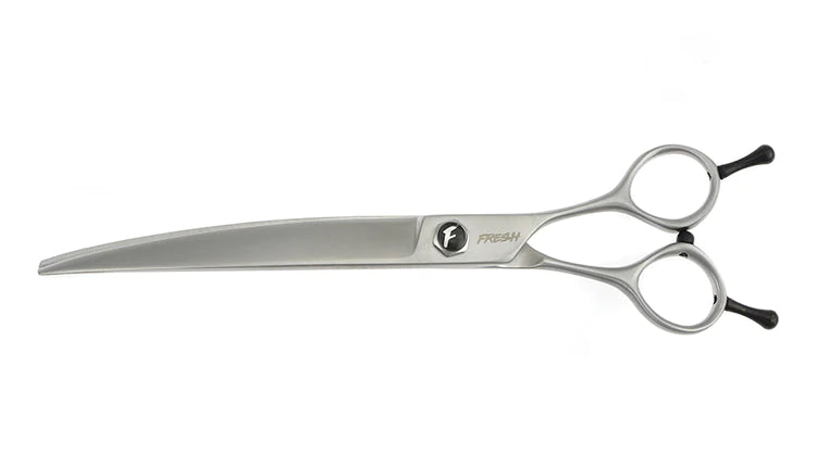 "Curves of Precision: Fresh Shears Komo Curve – Elevate Pet Grooming with Expertly Crafted Shears for a Stylish Finish."