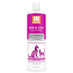 Nootie Rejuvenating Rosemary Extract Pet Shampoo - Japanese Cherry Blossom Revitalizes Dry Skin & Coat - Improves Skin & Coat with One Wash - For Dogs & Cats