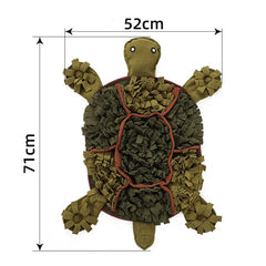 "Introducing the Dog Snuffle Mat in a Playful Tortoise Shape – A Pet Slow Feeding Pad and Sniffing Mat Designed for Dog Training and Stress Relief. Treat your furry friend to a fun and interactive experience."