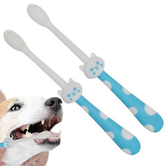 "Healthy Smiles Start Here: Pet Toothbrush Cleaning Kit – 2 Dual-Use Soft Brushes for Effective Dental Hygiene in Dogs and Cats. Prioritize Your Pet's Oral Health!"