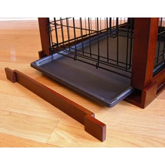 "Introducing the Dog Cage with Cover, a comfortable and secure space for your furry companion. This small-sized dog cage provides a cozy retreat for your pet while ensuring durability and convenience."