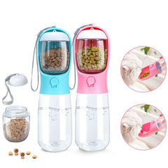 "Portable Pet Water Dispenser: Convenient Dog Water Bottle with Cat Drinking Bowl - Perfect for Large and Small Dogs, Cats During Travel, Walks, and Outdoor Adventures"