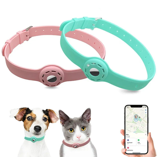 "Introducing the New Silicone Anti-Lost Pet Cat Collar designed specifically for the Apple Airtag Protective Tracker."