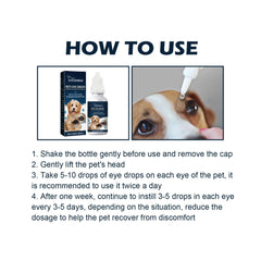 "Clearer Eyes, Happier Pets: Eye Care Drops for Dogs and Kittens - Effectively Removes Tear Stains, Relieves Itching, and Provides Deep Cleaning. Say Goodbye to Fatigue with Our Specialized Liquid Pet Eye Care Solution."