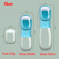 "Portable Pet Water Dispenser: Convenient Dog Water Bottle with Cat Drinking Bowl - Perfect for Large and Small Dogs, Cats During Travel, Walks, and Outdoor Adventures"