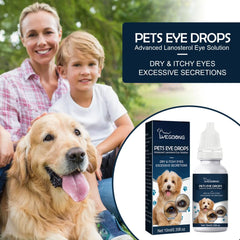 "Clearer Eyes, Happier Pets: Eye Care Drops for Dogs and Kittens - Effectively Removes Tear Stains, Relieves Itching, and Provides Deep Cleaning. Say Goodbye to Fatigue with Our Specialized Liquid Pet Eye Care Solution."