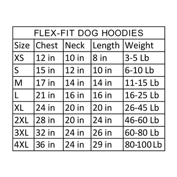 Flex-Fit Dog Hoodie - Gray