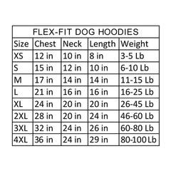 Flex-Fit Dog Hoodie - Gray