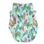 Hawaiian Camp Shirt - Surfboards and Palms