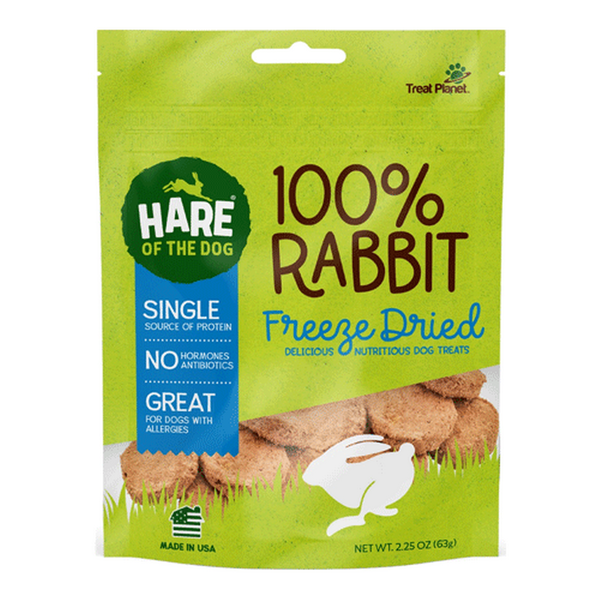 Treat Planet Hare of the Dog Freeze Dried Rabbit 2.25oz